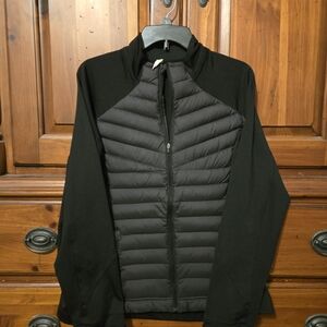 Womans XL LOLE Black Down Quilted Front Jacket